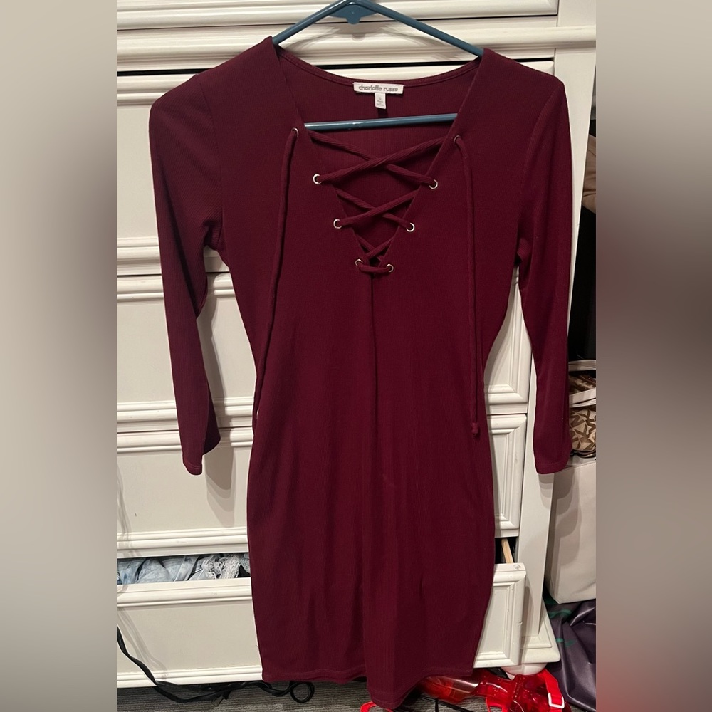 Tight Maroon Dress